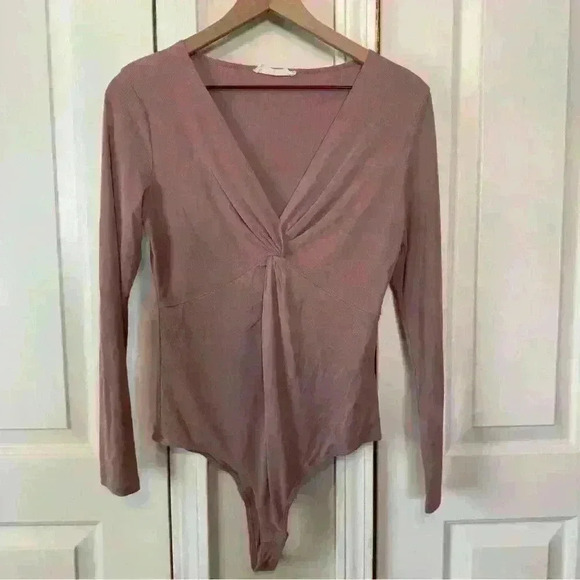 Elodie Tops - Elodie Women’s Blush Pink Bodysuit Size Large